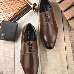 INVICTUS INVICTUS Men Lace-Up Formal Derbys-image-30