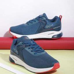 Campus Men Teal Blue Woven Design Running Shoes-picture-22
