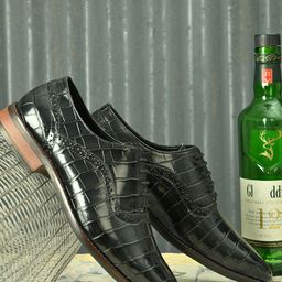 San Frissco Men Black Banco Derby Shoes-image-86