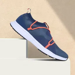ADIDAS Men Navy & Red Woven Design Magnificeo Running Shoes-picture-58