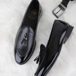 PRIVO by Inc.5 Men Textured Leather Slip-On Shoes-picture-34