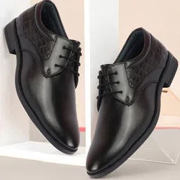 FAUSTO Men Textured Formal Derbys-picture-16