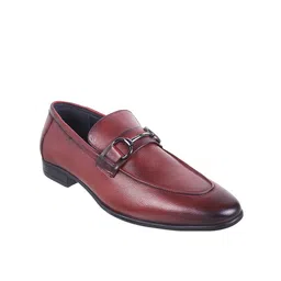 Mochi Men Textured Leather Formal Loafer-image-66