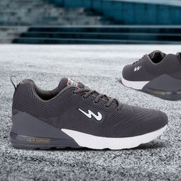 Campus Men Grey Running Shoes-6