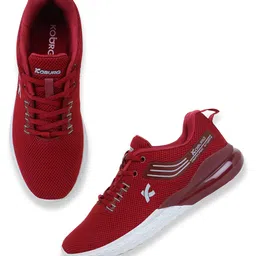 Koburg Men Maroon Mesh Running Non-Marking Shoes image 3