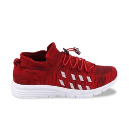 FAUSTO Men Red Mesh Walking Shoes image 3