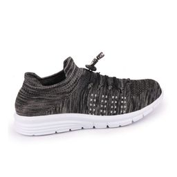 FAUSTO Men Grey Mesh Running Non-Marking Shoes image 5