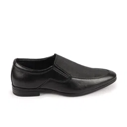 FAUSTO Men Pointed Toe Textured Formal Slip-On Shoes image 4