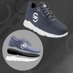 Bxxy Men Mesh High-Top Running Non-Marking Shoes image 4