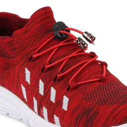 FAUSTO Men Red Mesh Walking Shoes image 5