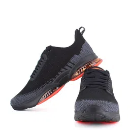 Sparx Men Black Mesh Running Non-Marking Shoes image 4