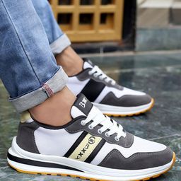 Bxxy Men Textile High-Top Running Non-Marking Shoes image 5