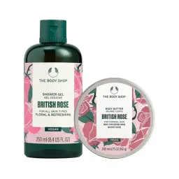The Body Shop British Rose Shower Gel & Body Butter Combo-picture-45