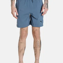 Puma Men Blue Studio 7" Woven Shorts-image-67