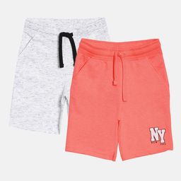 3PIN Boys Pack Of 2 Cotton Shorts-53
