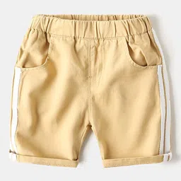 StyleCast Boys Beige Mid-Rise Regular Fit Cotton Shorts-picture-31