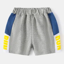 StyleCast Grey Boys Mid Rise Cotton Shorts-picture-55