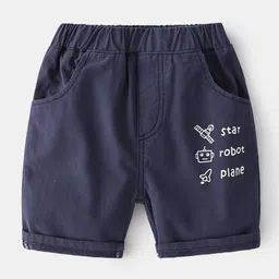 StyleCast Boys Navy Blue Mid-Rise Regular Shorts-picture-16