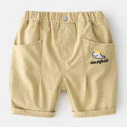 StyleCast Boys Beige Mid-Rise Regular Fit Cotton Shorts-picture-33