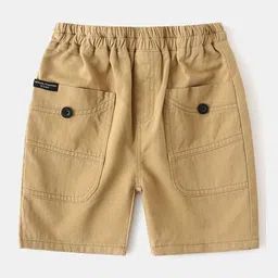 StyleCast Boys Brown Mid Rise Cotton Shorts-picture-22