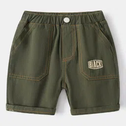 StyleCast Olive Green Boys Mid Rise Shorts-picture-23