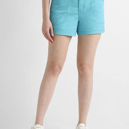 Lee Women Slim Fit Denim Shorts-image-2