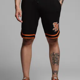 Jack & Jones Men Mid Rise Regular Fit Embroidered Knee Length Regular Shorts-picture-52