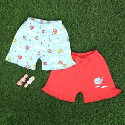 V-Mart Kids Pack of 2 Printed Shorts-picture-48