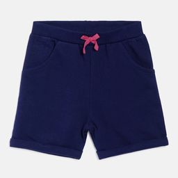 MINI KLUB Girls Navy Blue Organic Cotton Shorts-image-24
