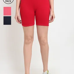 GRACIT Women Pack Of 3 Cycling Sports Shorts-picture-39