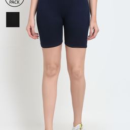 GRACIT Women Black Cycling Sports Shorts-image-56