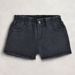 Cherry Crumble Girls Black Denim Shorts-image-47