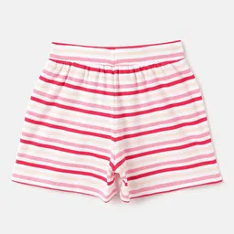 United Colors of Benetton Girls Striped Pure Cotton Shorts-image-99