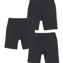 Bodycare Kids Girls Pack Of 3 Solid Mid Rise Pure Cotton Shorts-picture-39