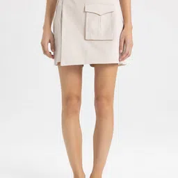 DeFacto Women Pure Cotton Mini Skorts-picture-37