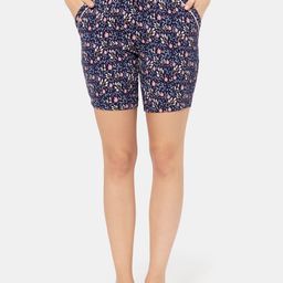 Amante Women Floral Printed Cotton Lounge Shorts-image-1