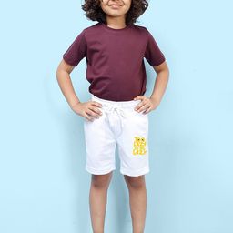 NUSYL Boys Typography Printed Mid Rise Shorts-image-29