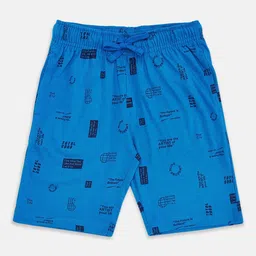 Pantaloons Junior Boys Blue Conversational Printed Regular Shorts-picture-7