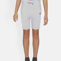Rute Boys Grey Melange Slim Fit Cotton Solid Regular Shorts-image-50