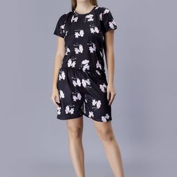 XPIOX Women Floral Printed Night Suits-image-51