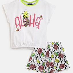 Chicco Girls Printed Top With Shorts-image-85