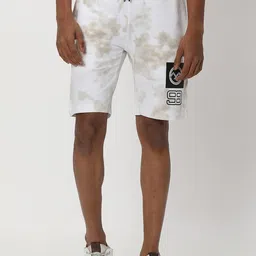 Mufti Men Abstract Printed Regular Cotton Shorts-picture-28
