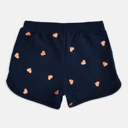 Pantaloons Junior Girls Navy Blue Printed Shorts-picture-7