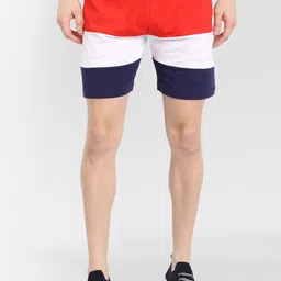 AMSWAN Men Colourblocked Printed Low-Rise Running Shorts-picture-8