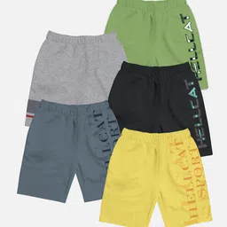 HELLCAT Pack of 5 Boys Printed Mid Rise Cotton Shorts-image-49