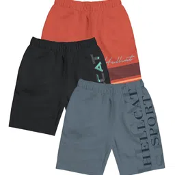 HELLCAT Girls Pack Of 3 Mid-Rise Cotton Sports Shorts-image-79