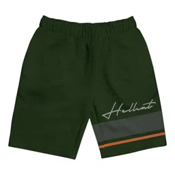 HELLCAT Girls Typographic Printed Mid-Rise Cotton Shorts-image-26