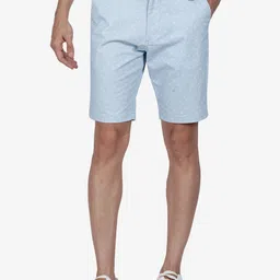 t-base Men Mid-Rise Printed Cotton Chino Shorts-image-22