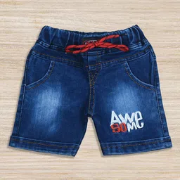 BAESD Boys Mid-Rise Washed Cotton Denim Shorts-picture-15