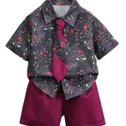 StyleCast x Revolte Boys Printed Pure Cotton Shirt With Short-image-48